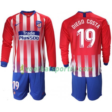 Atlético Madrid Diego Costa 19 Kind Thuis Tenue 2018-19 L/S